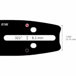 1801WA268SP - GUIDE CHAINE TRONCONNEUSE CARLTON 45CM 3/8 1,5MM -Tronçonneuse et accessoire Soldes 2022 10401944 2
