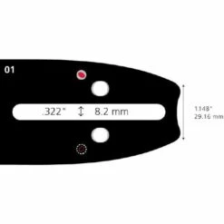 1601N156PT - Guide Chaine De Tronçonneuse CARLTON 40CM 3/8 Picco 1.3mm -Tronçonneuse et accessoire Soldes 2022 10402004 2
