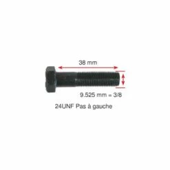 GLOBAL GARDEN PRODUCT 112735695/1 - Vis De Lame DROITE 38mm Pour Tondeuse Autoportée Castelgarden / GGP / Stiga -Tronçonneuse et accessoire Soldes 2022 10813415 2