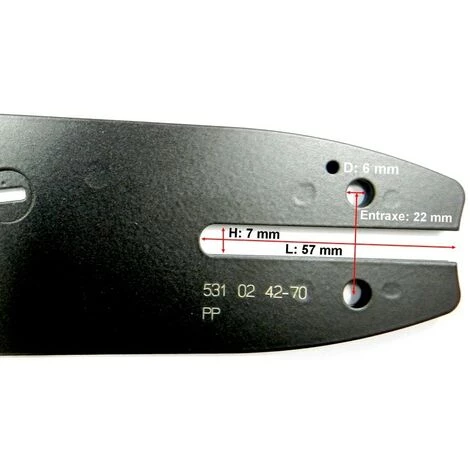 MCCULLOCH Guide Tronconneuse Mc Culloch 40 Cm 3/8LP 050 55 Dents 6 MCCULLOCH Guide Tronconneuse Mc Culloch 40 Cm 3/8LP 050 55 Dents – Image 4