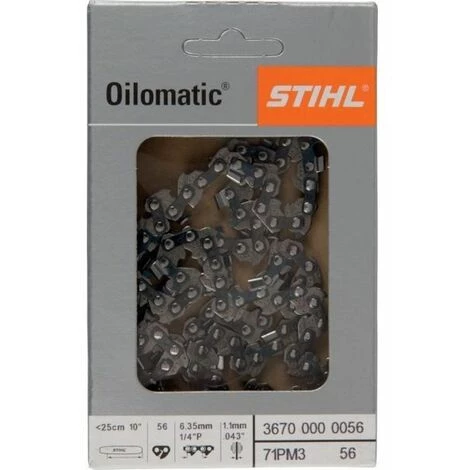 Chaîne Tronçonneuse Stihl 1/4 1.1mm 56 Dents 3 Chaîne Tronçonneuse Stihl 1/4 1.1mm 56 Dents