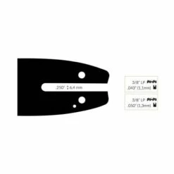 ADAPTABLE Guide Chaine Tronçonneuse Mcculloch Jf 30cm 3/8 Lp .050 (1,3mm).