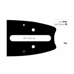 ADAPTABLE Guide Chaine Tronçonneuse Logosol 40cm 3/8 .063 (1,6mm).