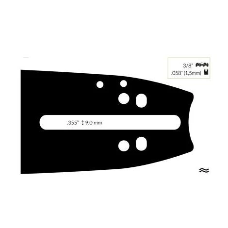 ADAPTABLE Guide Chaine Tronçonneuse Husqvarna 50cm 3/8 .058 (1,5mm). 3 ADAPTABLE Guide Chaine Tronçonneuse Husqvarna 50cm 3/8 .058 (1,5mm).