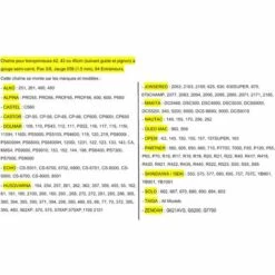 JARDIAFFAIRES Chaîne Pro 42 à 45cm Pour Tronçonneuse 3/8-058-1,5mm-64Entraineurs = 73-64E -Tronçonneuse et accessoire Soldes 2022 1199229 2