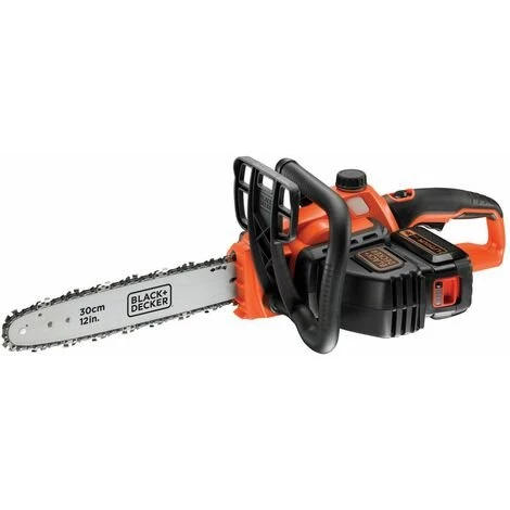 BLACK & DECKER Tronçonneuse Sans Fil - 30 Cm - 36 V - 2 Ah - 5 M/s - Griffe 5 Dents - Réservoir De 110 Ml Transparent (GKC3630L20-QW) 3 BLACK & DECKER Tronçonneuse Sans Fil - 30 Cm - 36 V - 2 Ah - 5 M/s - Griffe 5 Dents - Réservoir De 110 Ml Transparent (GKC3630L20-QW)