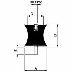 LEM SELECT Silent Bloc Male X Femelle Ø40X30 M8 (Lot De 2) -Tronçonneuse et accessoire Soldes 2022 14032602 2
