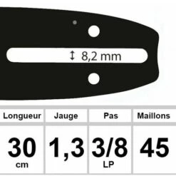 UNIVERSEL Guide OZAKI 30 Cm 3/8LP 1,3 Mm