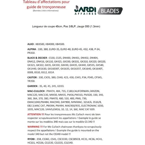 JARDIAFFAIRES Guide Oregon 180SDEA318 Coupe 45cm Pas 3/8LP, Jauge 1.3mm 4 JARDIAFFAIRES Guide Oregon 180SDEA318 Coupe 45cm Pas 3/8LP, Jauge 1.3mm – Image 2