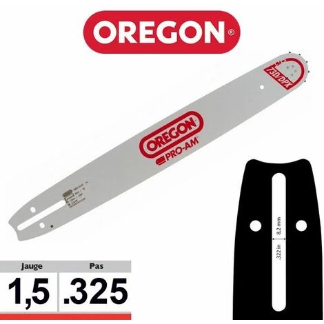 Guide Chaîne Tronçonneuse Oregon 325 058 PXBK041 | 38cm 3 Guide Chaîne Tronçonneuse Oregon 325 058 PXBK041 | 38cm