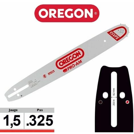 Guide Chaîne Tronçonneuse Oregon 325 058 PXBK095 | 33cm 3 Guide Chaîne Tronçonneuse Oregon 325 058 PXBK095 | 33cm