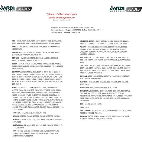 JARDIAFFAIRES Combo Guide 30cm + 4 Chaines Pro 3/8 1.3mm = Oregon 120spea041 + 91-45E 5 JARDIAFFAIRES Combo Guide 30cm + 4 Chaines Pro 3/8 1.3mm = Oregon 120spea041 + 91-45E – Image 3