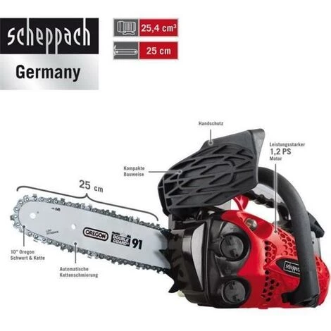 TRONCONNEUSE THERMIQUE ESSENCE 25,4 CC 25CM OREGON SCHEPPACH CSP2540 4 TRONCONNEUSE THERMIQUE ESSENCE 25,4 CC 25CM OREGON SCHEPPACH CSP2540 – Image 2