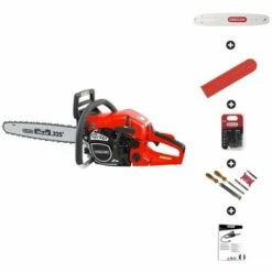 Tronçonneuse Thermique Professionnelle 62cc 3,2cv Guide Oregon 50 Cm Anti Vibration DUNSCH DU32615-50C - Rouge -Tronçonneuse et accessoire Soldes 2022 18215955 3