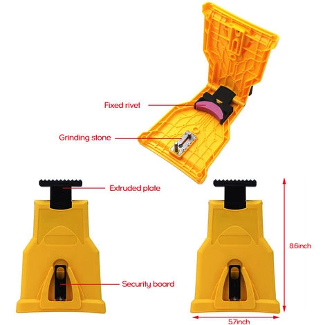 ASUPERMALL Chainsaw Sharpener Chaine Portable Scie Sharpener Travail Rapide Affutage Grinder Pierre Yellow Tools 4 ASUPERMALL Chainsaw Sharpener Chaine Portable Scie Sharpener Travail Rapide Affutage Grinder Pierre Yellow Tools – Image 2