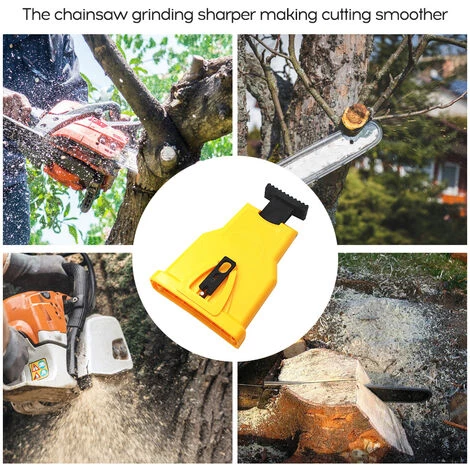 ASUPERMALL Chainsaw Sharpener Chaine Portable Scie Sharpener Travail Rapide Affutage Grinder Pierre Yellow Tools 5 ASUPERMALL Chainsaw Sharpener Chaine Portable Scie Sharpener Travail Rapide Affutage Grinder Pierre Yellow Tools – Image 3