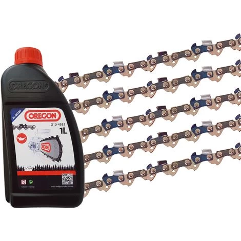 5 X Gardexxchaîne De Scie Pour Husqvarna317 Electric, 30cm - 3/8" - 1,3mm - 45 Tg + 1l D'huile 3 5 X Gardexxchaîne De Scie Pour Husqvarna317 Electric, 30cm - 3/8" - 1,3mm - 45 Tg + 1l D'huile