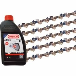 5 X Gardexxchaîne De Scie Pour Makita Uc 4020a, 40cm + 1 Litre D'huile De Chaîne D'oregon