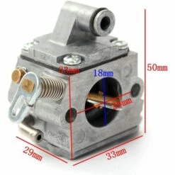 DRILLPRO Carburateur Carb Tronconneuse Pr Zama Stihl 017 018 Ms170 Ms180 -Tronçonneuse et accessoire Soldes 2022 23929595 3