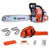 TIMBERPRO Tronçonneuse Thermique 62 Cm3, Guide 50 Cm, 2 Chaines + Housse De Transport -Tronçonneuse et accessoire Soldes 2022 2569106 1