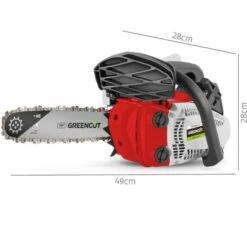 Tronconneuse Moteur à Essence 2 Temps 25cc 1,4cv, épée De 10 Pouces, 40 Dents, Guidon Ergonomique, Harnais D'épaule - Greencut GS250X-10 -Tronçonneuse et accessoire Soldes 2022 2746604 5