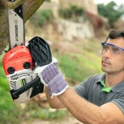 Tronçonneuse Moteur à Essence 2 Temps 25,4cc 1,4cv, épée De 12 Pouces, Nombre De Dents 44, Guidon Ergonomique, Harnais D'épaule - Greencut GS250X-12 -Tronçonneuse et accessoire Soldes 2022 2746605 4