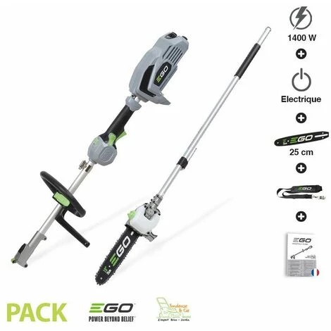 Pack Multifonction élagueuse Sur Perche Sans Fil Guide Oregon 25cm Ego Power+ - Gris 3 Pack Multifonction élagueuse Sur Perche Sans Fil Guide Oregon 25cm Ego Power+ - Gris