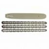 ADAPTABLE Guide Chaine 25cm Pour Elagueuse + 3 Chaînes 40 Entraineurs 3/8 LP .050 (1,3mm)