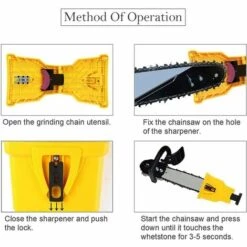 BRIDAY Aiguiseur De Dents Pour Tronçonneuse,Aiguiseur Automatique(1Pcs), Pierre à Aiguiser Remplaçable(3 Pcs), Ajustement Barre De Guidage Avec 2 Trous De Guidage (Jaune) 9 BRIDAY Aiguiseur De Dents Pour Tronçonneuse,Aiguiseur Automatique(1Pcs), Pierre à Aiguiser Remplaçable(3 Pcs), Ajustement Barre De Guidage Avec 2 Trous De Guidage (Jaune) -Tronçonneuse et accessoire Soldes 2022 28412842 3