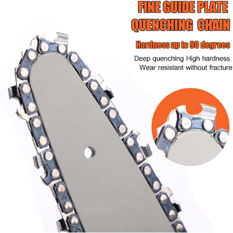 HAPPYSHOPPING Mini Tronçonneuse De 4 Pouces, Petite Scie Abois, Scie Forestiere De Jardin, Norme Europeenne Noire, 4000 Mah Avec Deux Batteries Et Un Chargeur - 4000 Mah Avec Deux Batteries Et Un Chargeur 5 HAPPYSHOPPING Mini Tronçonneuse De 4 Pouces, Petite Scie Abois, Scie Forestiere De Jardin, Norme Europeenne Noire, 4000 Mah Avec Deux Batteries Et Un Chargeur - 4000 Mah Avec Deux Batteries Et Un Chargeur – Image 3