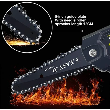 BRIDAY Mini Scie à Chaîne électrique 36V 12.7CM, Mini Tronçonneuse à Main électrique Avec 1 Batteries, 1 Charge 5 BRIDAY Mini Scie à Chaîne électrique 36V 12.7CM, Mini Tronçonneuse à Main électrique Avec 1 Batteries, 1 Charge – Image 3