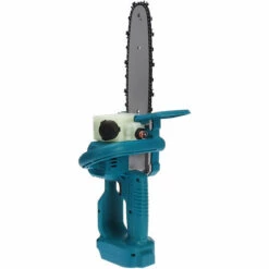 AUGIENB Tron?onneuse élagueuse Sans Fil 18V 8" Scie à Chaine Scie à B?che électrique Bleu (sans Batterie) -Tronçonneuse et accessoire Soldes 2022 29884881 3