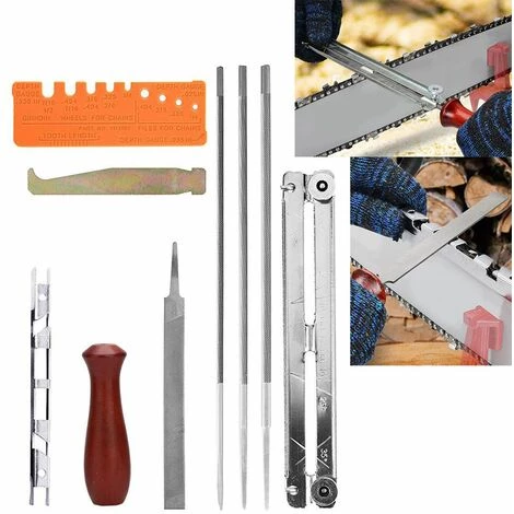 MALLOMNE 1 Jeu De Scie �� Cha?ne Pour Scie �� Cha?ne Kit D'aff?tage De Lime De Tron?onneuse 3 MALLOMNE 1 Jeu De Scie �� Cha?ne Pour Scie �� Cha?ne Kit D'aff?tage De Lime De Tron?onneuse