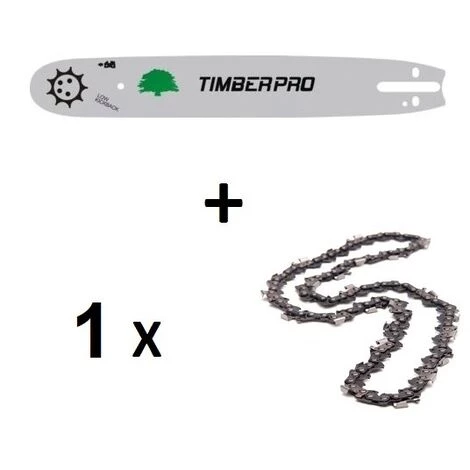 TIMBERPRO Kit Chaine Guide 30 Cm, 12 Pouces + 1 Chaines 44 Maillons Pour Tronçonneuse élagueuse Perche 3 TIMBERPRO Kit Chaine Guide 30 Cm, 12 Pouces + 1 Chaines 44 Maillons Pour Tronçonneuse élagueuse Perche