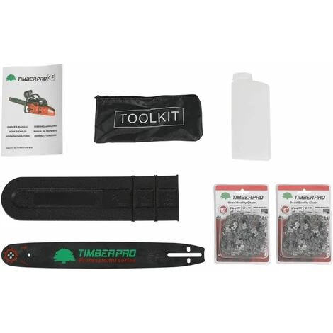 TIMBERPRO Tronçonneuse Thermique 50 Cm3, Semi Pro, Guide 40 Cm, 2 Chaines + Housse De Transport Et Accessoires 6 TIMBERPRO Tronçonneuse Thermique 50 Cm3, Semi Pro, Guide 40 Cm, 2 Chaines + Housse De Transport Et Accessoires – Image 4