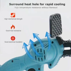 ASUPERMALL Mini Scie A Chaine 6 Pouces Sans Fil Petit Bois Chainsaw Chainsaw Elagage 550W Portable Rechargeable Scie Electrique, Inserez 1 Pile - Inserez 1 Pile -Tronçonneuse et accessoire Soldes 2022 31041056 3