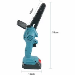 ASUPERMALL Mini Scie A Chaine 6 Pouces Sans Fil Petit Bois Chainsaw Chainsaw Elagage 550W Portable Rechargeable Scie Electrique, Inserez 1 Pile - Inserez 1 Pile -Tronçonneuse et accessoire Soldes 2022 31041056 4