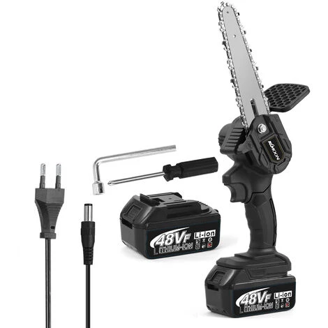 Kkmoon 6 Pouces 48Vf Scies D'élagage électriques à Vitesse Infiniment Variable, Rechargeables, Tronçonneuse à Brosse Pour Fendre Le Bois, Outil De Travail Du Bois 3 Kkmoon 6 Pouces 48Vf Scies D'élagage électriques à Vitesse Infiniment Variable, Rechargeables, Tronçonneuse à Brosse Pour Fendre Le Bois, Outil De Travail Du Bois