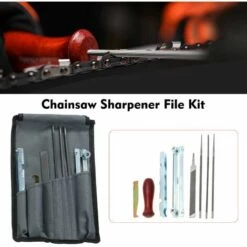 HAPPYSHOPPING Outil D'affutage De Scie Electrique 8 Pieces, Y Compris Des Fichiers De 5/32, 3/16 Et 7/32 Pouces, Une Jauge De Profondeur Et Un Sac A Outils -Tronçonneuse et accessoire Soldes 2022 31451655 4