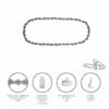 PAPILLON Catena Motosega 3/8" / 0.050" 1.3 Mm. / 40 Maglie / 91 P -Tronçonneuse et accessoire Soldes 2022 31642395 1