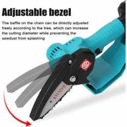 HAPPYSHOPPING Scie Sabre 24V, Scie Electrique Au Lithium, Moteur Brosse, Petite Scie Electrique Rechargeable, Mini Scie A Chaine Electrique, Une Charge, Une Charge, Norme Europeenne 220V, Bleu - Bleu -Tronçonneuse et accessoire Soldes 2022 31937613 5