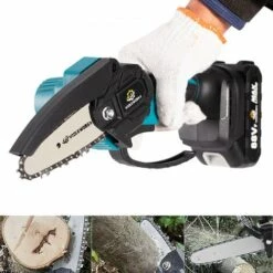 INSMA Tronconneuse élagueuse VIOLEWORKS 4" 2 Batterie 18V 6000 MAh -Tronçonneuse et accessoire Soldes 2022 32833738 5