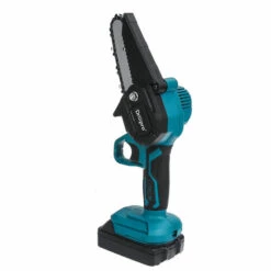 ZEBRAA 26V Mini Scie à Chaine électrique Sans Balais 4 Pouces Thermostat Sans Fil Tron?onneuse Avec 2 Batteriess