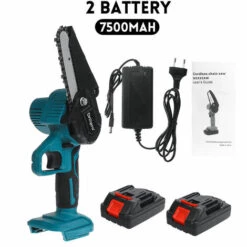 ZEBRAA 26V Mini Scie à Chaine électrique Sans Balais 4 Pouces Thermostat Sans Fil Tron?onneuse Avec 2 Batteriess -Tronçonneuse et accessoire Soldes 2022 33769046 4