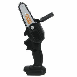 ZEBRAA 550W 24V Scie à Chaine électrique Sans Fil 4Inch Portable Avec 2 Batteries