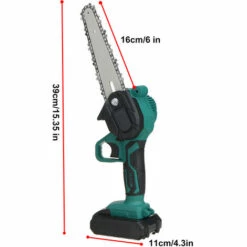 ZEBRAA Scie à Cha?ne électrique Sans Fil 3000W 88V 6" Avec 2 Batteriess -Tronçonneuse et accessoire Soldes 2022 35416879 2