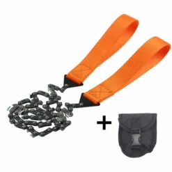 HAPPYSHOPPING Tronçonneuse De Poche Portable Outdoot Randonnee Camping Survival Gear Scie A Chaine A Main Pour La Coupe Du Bois, Modele: Noir -Tronçonneuse et accessoire Soldes 2022 36025084 2