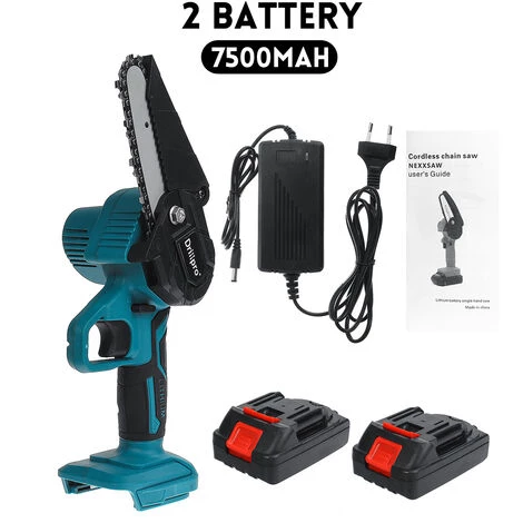 26V Mini Scie électrique Sans Balais 4 Pouces Thermostat Sans Fil Tron?onneuse Pour L'exploitation Forestière Outils De Coupe De Bois + 2 Batteries Coxolo 6 26V Mini Scie électrique Sans Balais 4 Pouces Thermostat Sans Fil Tron?onneuse Pour L'exploitation Forestière Outils De Coupe De Bois + 2 Batteries Coxolo – Image 4