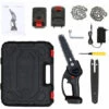 HAPPYSHOP Mini Tronçonneuse Electrique Noire De 6 Pouces Avec 2 Tronçonneuses A Batterie 24V Avec 2 Chaines De Remplacement Petite Tronçonneuse Portable Avec EU -Tronçonneuse et accessoire Soldes 2022 38283245 1