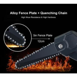 ASUPERMALL 6In Tronconneuse Electrique Sans Fil Rechargeable Mini-Bois De Bois Portable Sur La Scie A Bois D'Une Main Pour La Taille De L'Elagage De Jardinage -Tronçonneuse et accessoire Soldes 2022 38396146 4